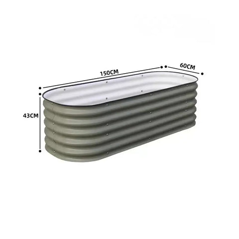 Custom Large Modern Metal Galvanized Raised Garden Beds Planter Boxes Set