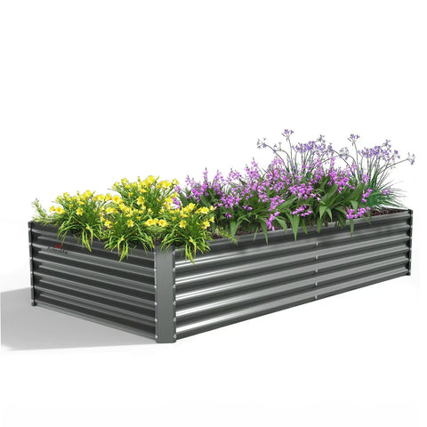 Galvanized Metal Raised Garden Bed Kit