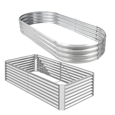 Easy Assembly Galvanized Raised Planter Box