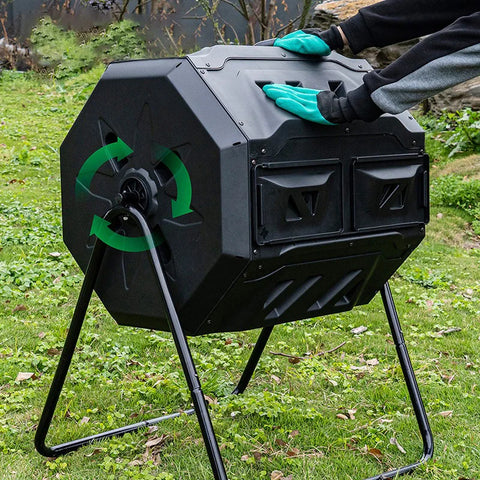 Garden Compostera 160l Compost Bin Tumbler Compact Compost Vending Bin Composteur