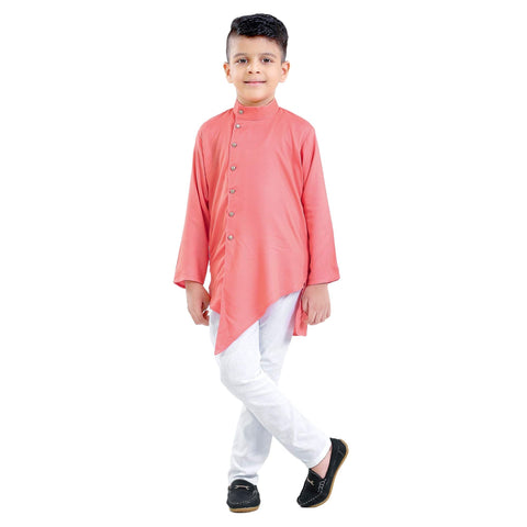 Cellora Orange Cotton Ethnic Set