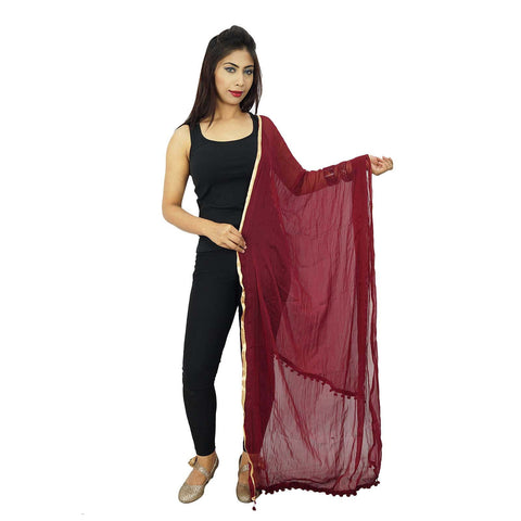 Indianbeautifulart Chiffon Dupatta