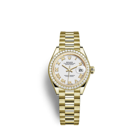 Lady-Datejust 28, 18kt Yellow Gold and diamonds, Ref# 279138RBR-0031