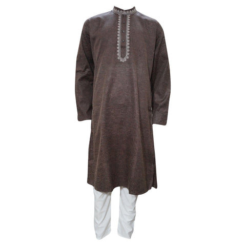 Mogul Interior Brown Cotton Kurta Set