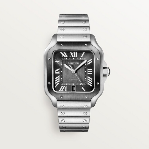 Unworn Santos, Stainless Steel, 39.8mm, Ref# WSSA0037, box and papers
