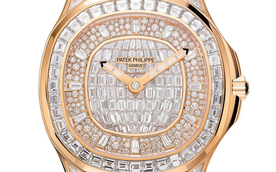 Aquanaut Luce Haute Joaillerie, 18k Rose Gold with 313 diamonds ~7,9ct, 38,8mm, Ref# 5062/450R-001