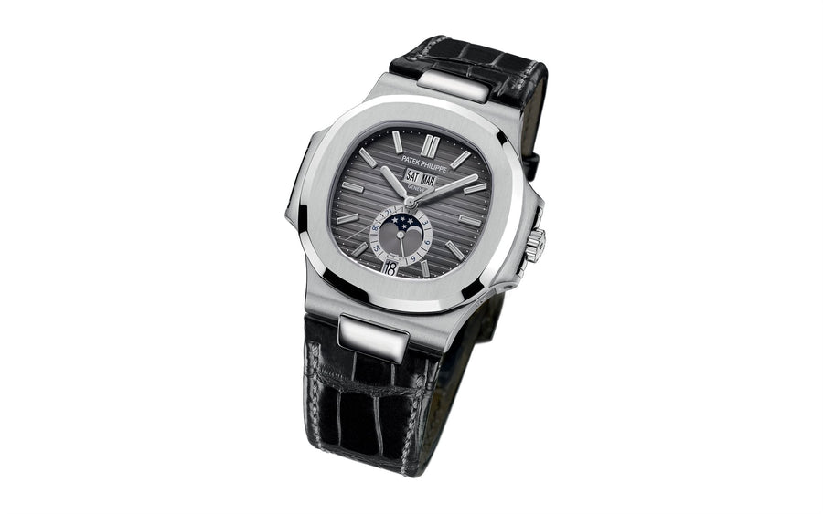 Nautilus Annual Calendar, Moon Phases Watch, Stainless Steel, 40,5 mm, Ref# 5726A-001