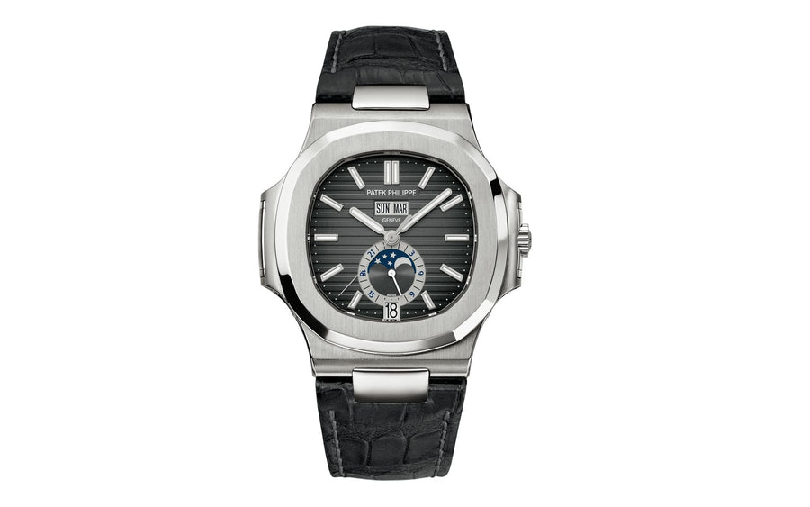 Nautilus Annual Calendar, Moon Phases Watch, Stainless Steel, 40,5 mm, Ref# 5726A-001