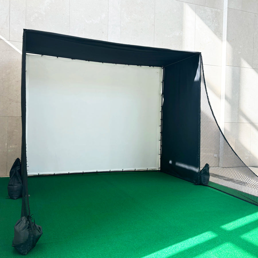 10*7portable Golf Hitting Practice Net With Target Golf Training Hitting Aid Nets