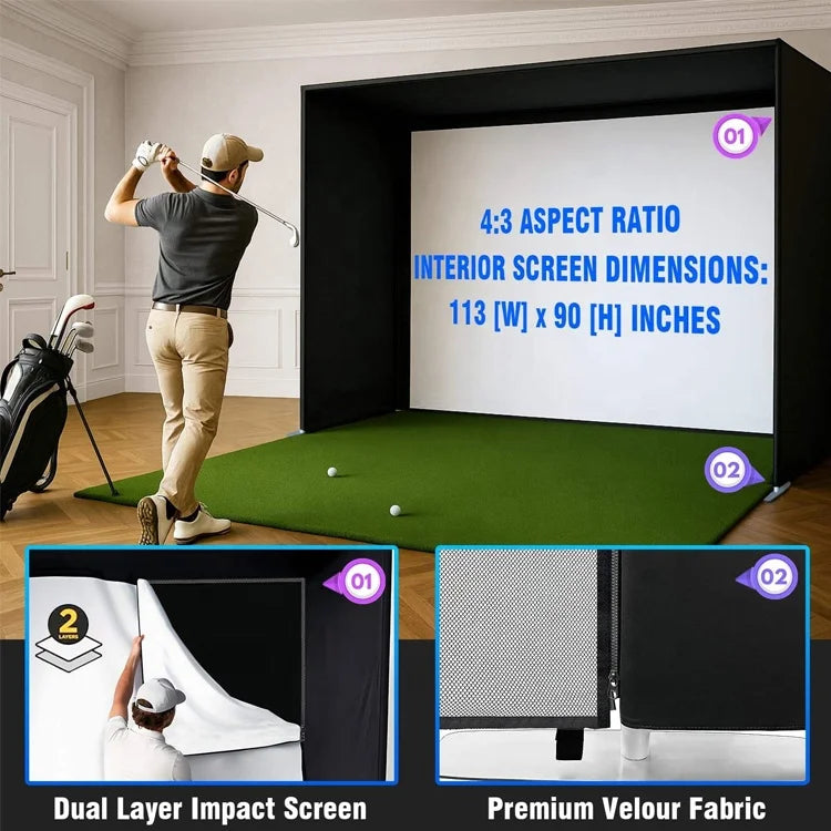 High Quality Portable Golf Practice Net Golf Swing Training Net Portable Indoor