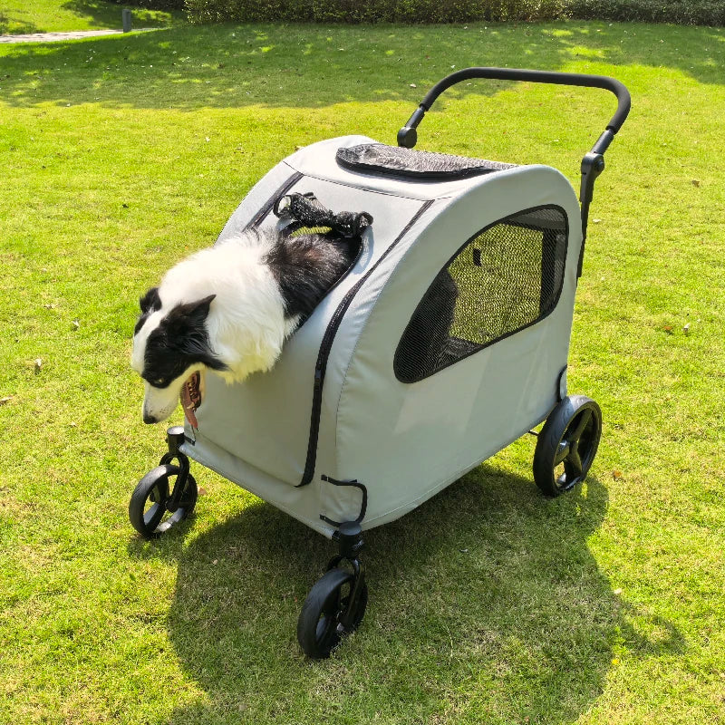 Premium Extra Medium And Large Dog Stroller Versatile XL Foldable And Waterproof