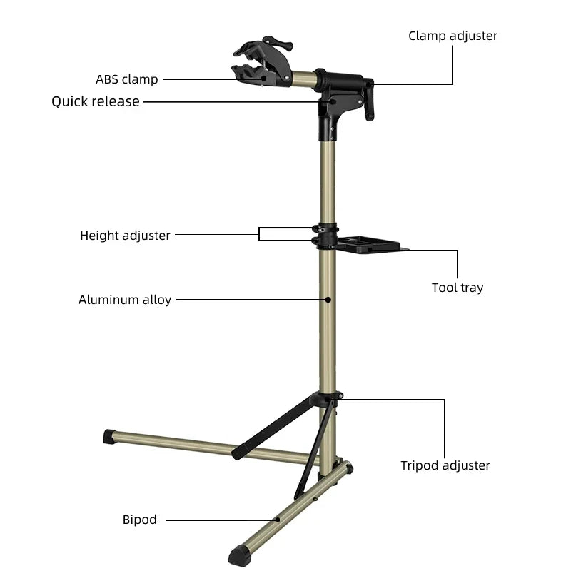 Rockbros Bike Repair Stand MTB Road Bicycle Maintenance Rack With Tool Tray