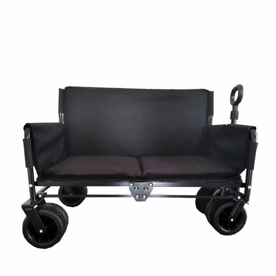 Jxft Multifunctional Four-wheel Metal Outdoor Folding Wagon Reclining Sofa Cart