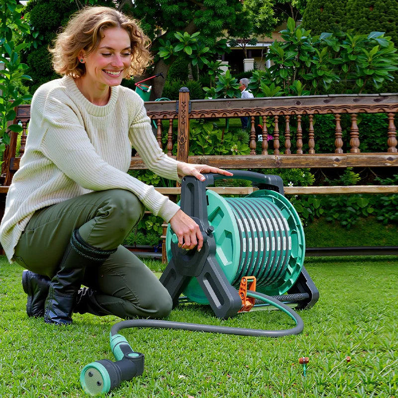 Portable Retractable Garden Hose Reel