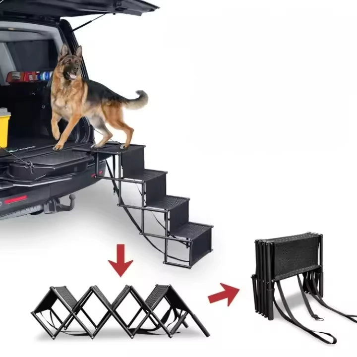 Outdoor Car Pet Supplies Dog Cat Climbing Ladder Foldable Ramp Pet Stairs