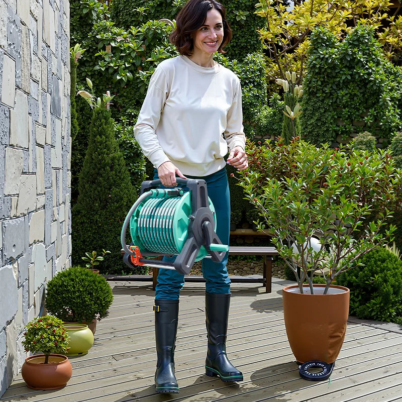 Portable Retractable Garden Hose Reel