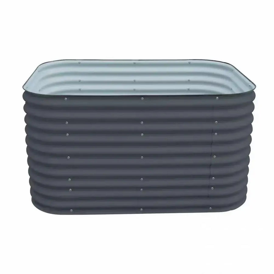 Direct Supply 17-inch Metal Raised Garden Bed Galvanized Planting Bed Vegetable