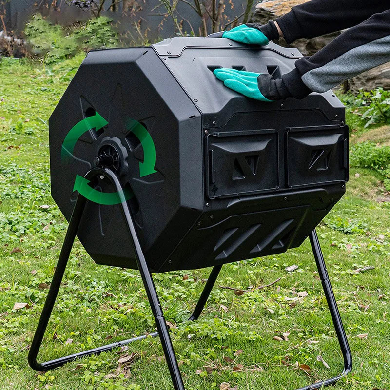 Garden Compostera 160l Compost Bin Tumbler Compact Compost Vending Bin Composteur