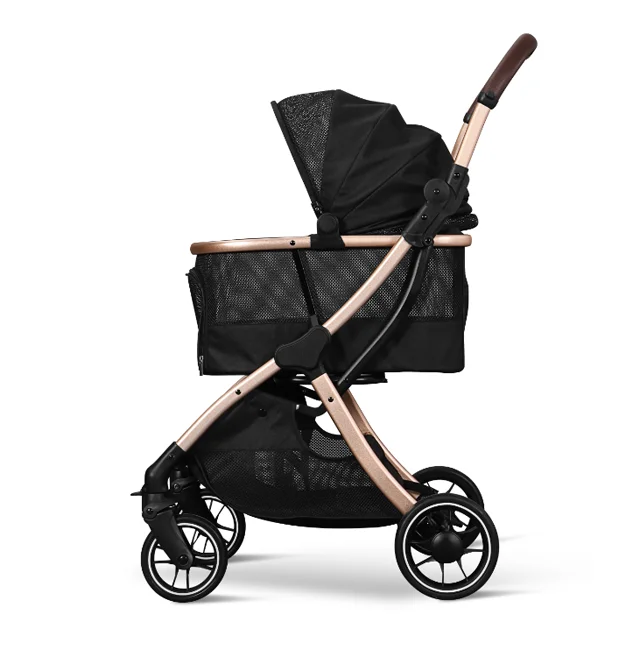 2-in-1 Folding Dog and Cat Stroller