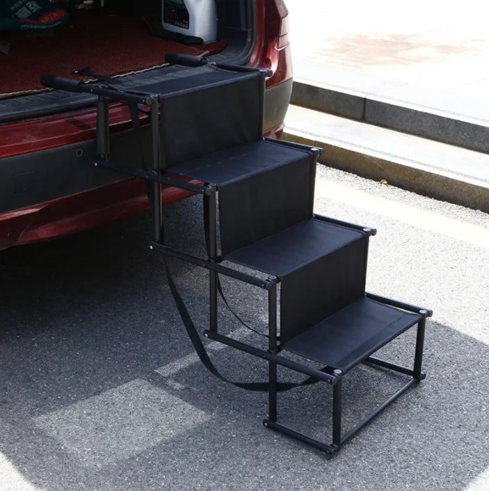 Customized Black Oxford Folding Cat Car Ramp Portable Non-slip Pet Ladder For SUV