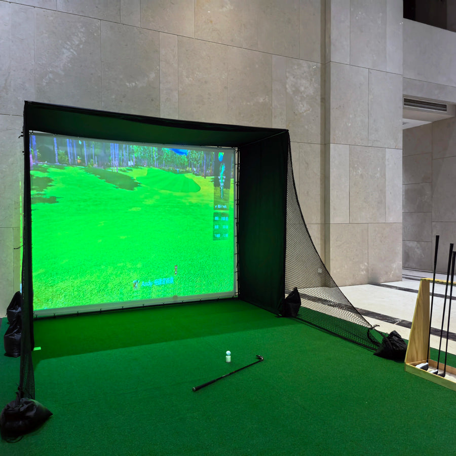 10*7portable Golf Hitting Practice Net With Target Golf Training Hitting Aid Nets