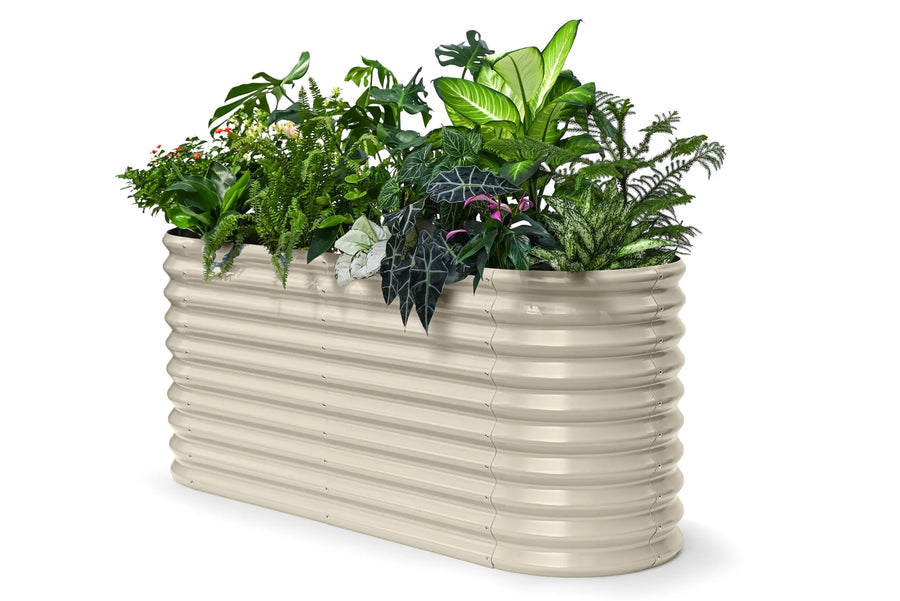 Direct Supply 17-inch Metal Raised Garden Bed Galvanized Planting Bed Vegetable