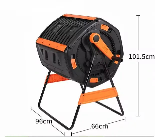 Other Garden Tools Dual Chamber Rotating Compost Turner Garden Rotary Compost Bin - 200 L