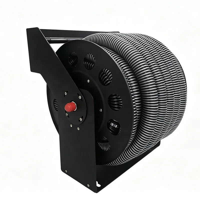 20m Wall-mounted Retractable Garden Hose Reel With Flexible 1/2 Inch Pvc Hose For