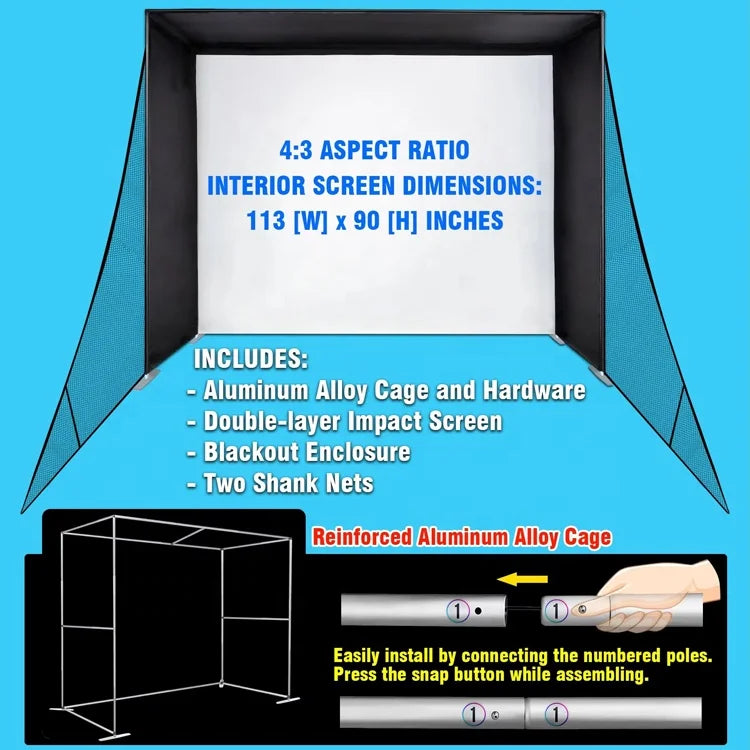 High Quality Portable Golf Practice Net Golf Swing Training Net Portable Indoor