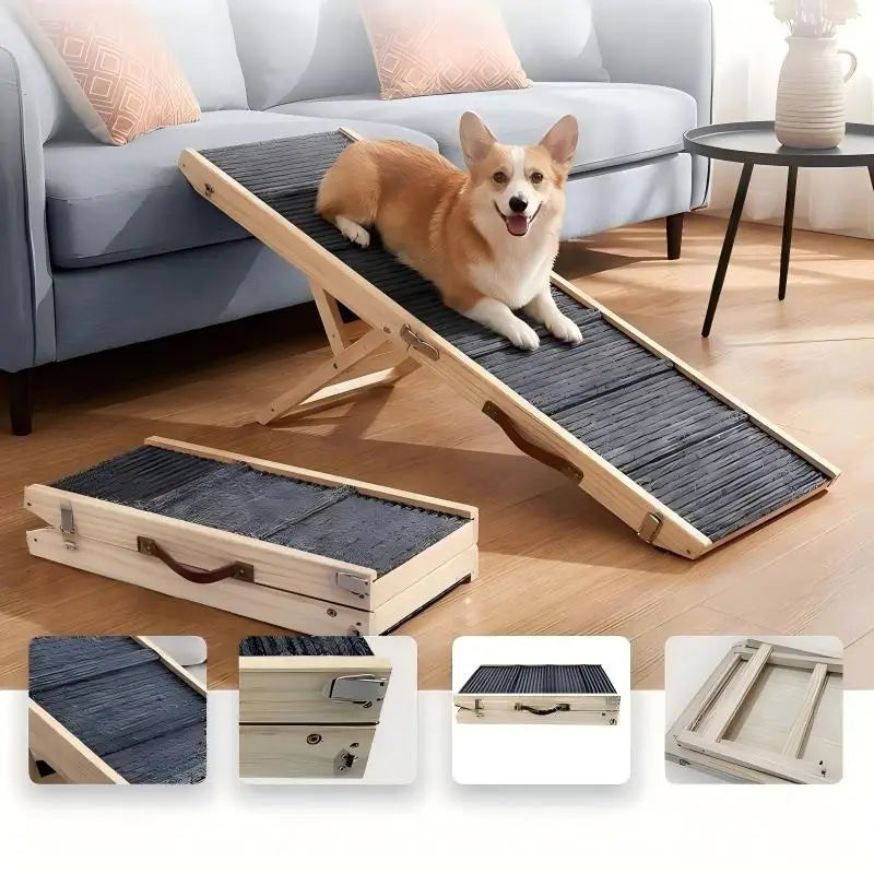 Foldable Pet Ramp and Car Step Ladder