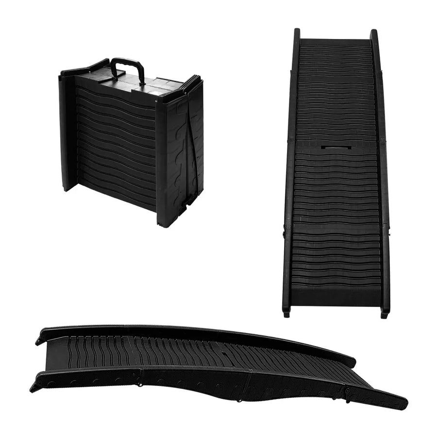 Foldable Car Pet Ramp Portable Elderly Dog Auxiliary Stairs Anti Slip Vehicle