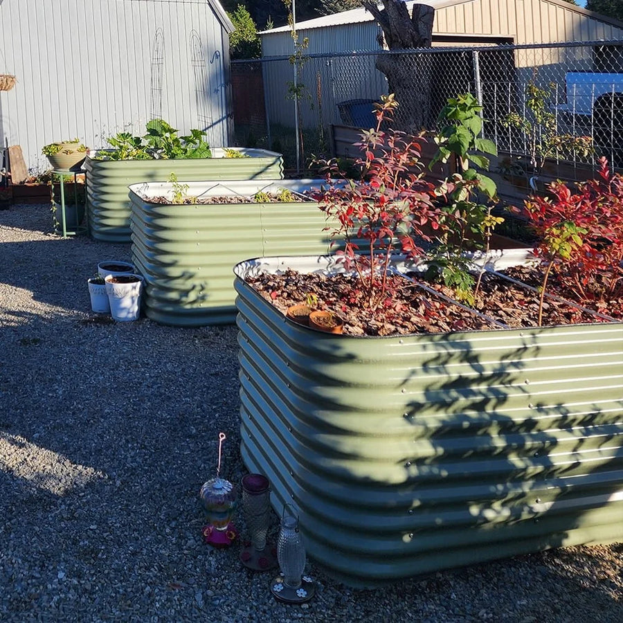 Raised Garden Bed Weather Resistant Metal Raised Beds Galvanized Steel Raised