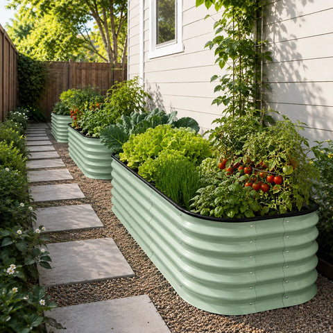 9in1 Modular Metal Raised Garden Beds Eco-friendly Powder Coated Galvanized Steel