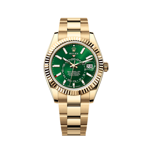 Unworn 2025, Sky-Dweller, 42mm, 18k Yellow Gold, Ref# 336938-0007, box & papers