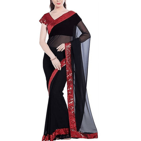 Accessorize Kingdom Georgette Saree