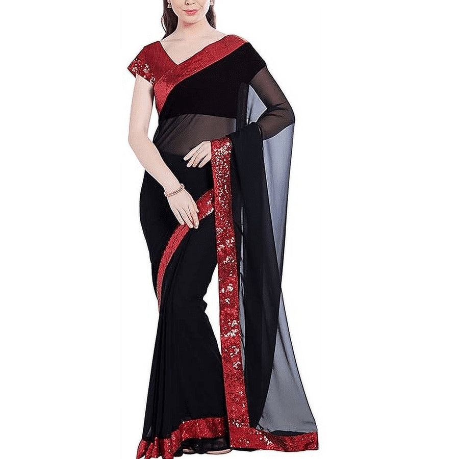 Accessorize Kingdom Georgette Saree