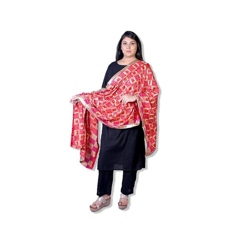 Allure Motifs Red Dupatta