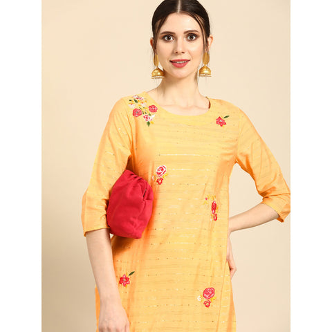 Anouk Mustard Kurti