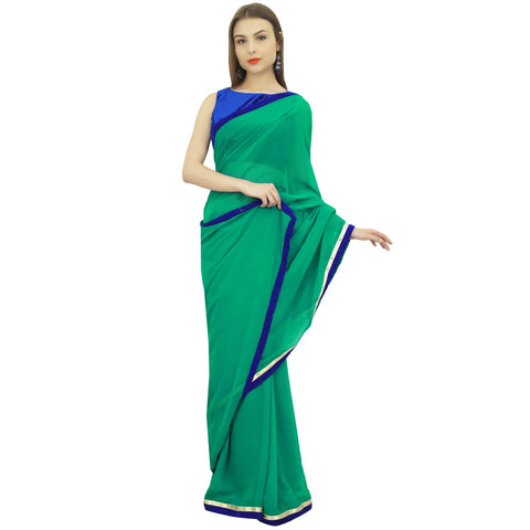 Atasi Green Georgette Saree