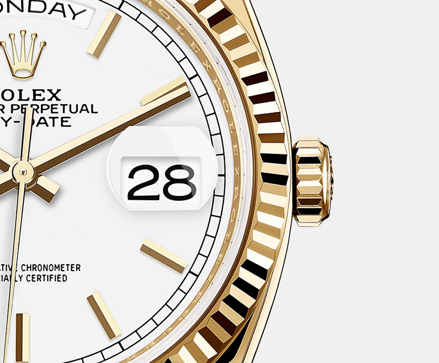 Day-Date, 36mm, 18k Yellow Gold, Ref# 128238-0081