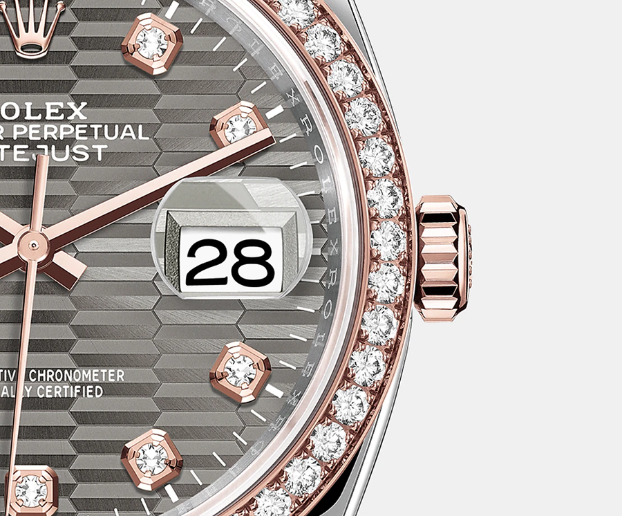Datejust 36mm, Oystersteel and 18k Everose Gold, Ref# 126281rbr-0029