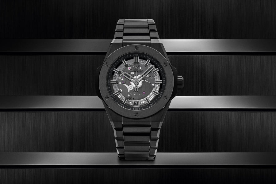 Big Bang INTEGRATED TIME ONLY ALL BLACK Ref# 456.CX.0140.CX