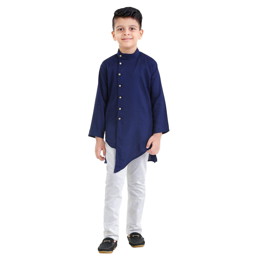 Cellora Blue Cotton Ethnic Set