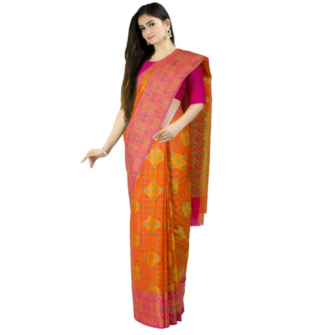 Chandrakala Gold Banarasi Silk Saree