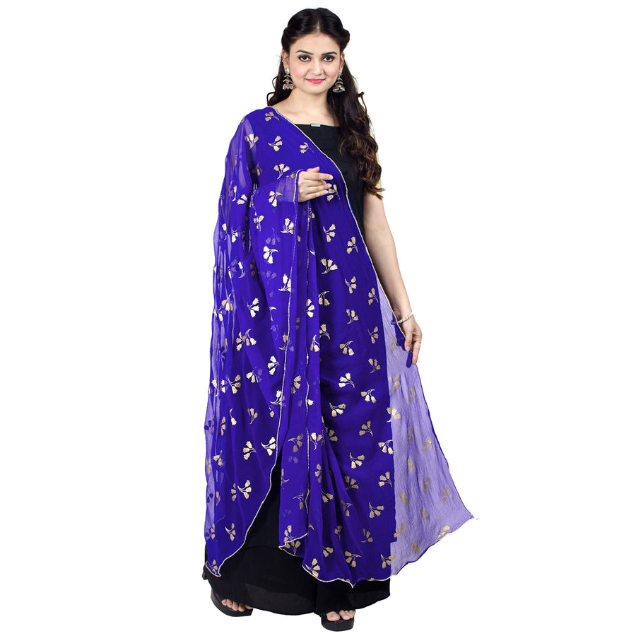Chandrakala Gold Chiffon Dupatta