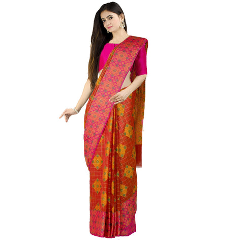 Chandrakala Green Banarasi Silk Saree
