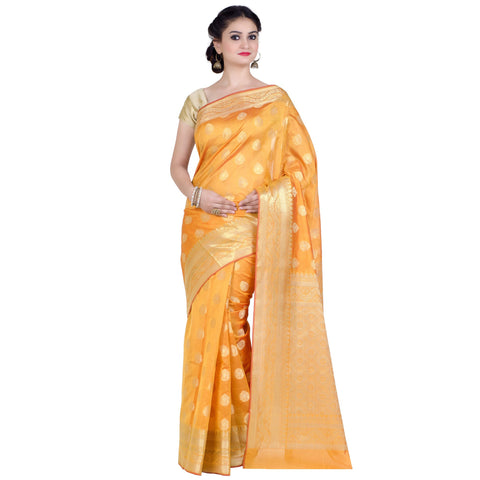 Chandrakala Purple Banarasi Silk Saree