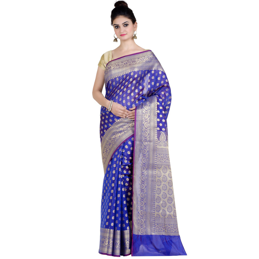 Chandrakala Red Banarasi Silk Saree