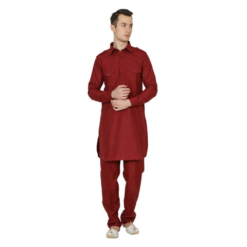 Cotton Pathani Kurta Set