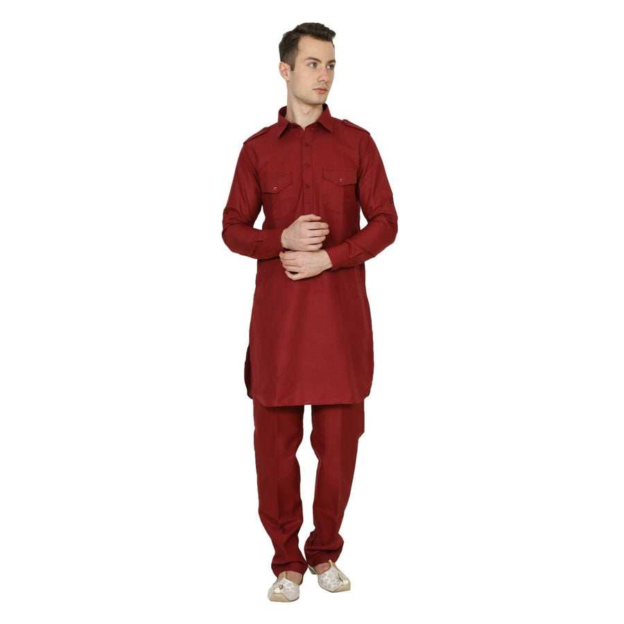 Cotton Pathani Kurta Set